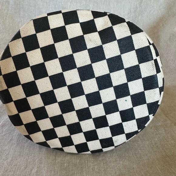 Clare V Petite Baleine Black/White Checkers Bucket Bag. Preloved  Rare find - Picture 5 of 9